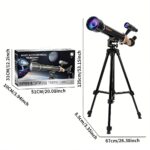 Telescopio Astronómico con Trípode y Accesorios telescopio-negro-portada-zoom
