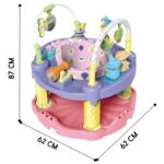 Baby Jumper Centro de Actividades 3 en 1 Rosado 0066-babyjumper-rosado-nina