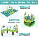 Baby Jumper Centro de Actividades 3 en 1 Verde 0066-babyjumper-verde-1