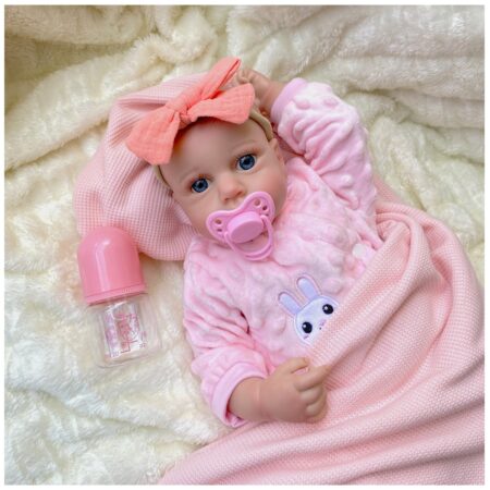 Bebe Reborn Lulú Recién Nacida Vinilo 45 cm