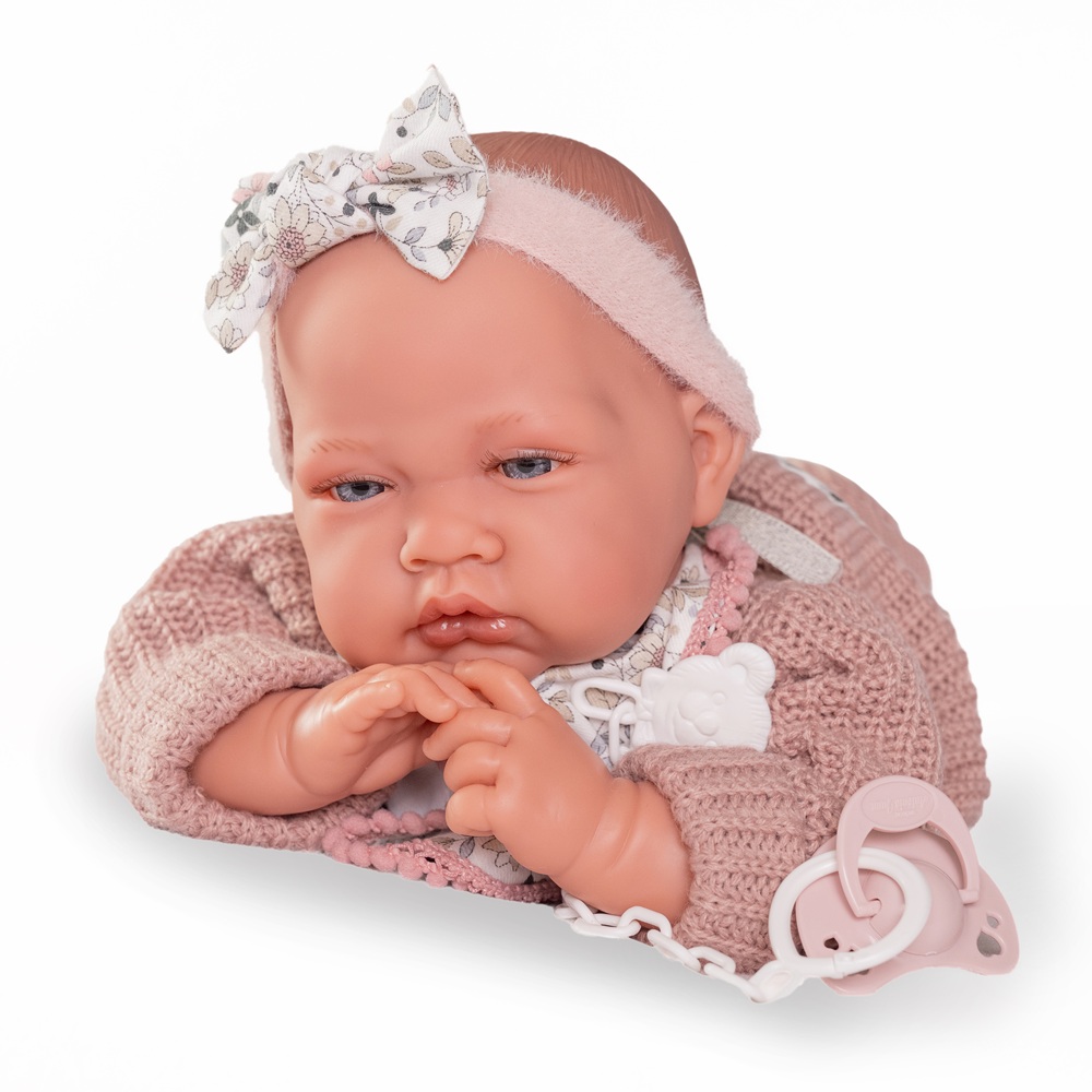 Recién Nacida Lua Bolitas con Babero Recién Nacida Lua Bolitas con Babero