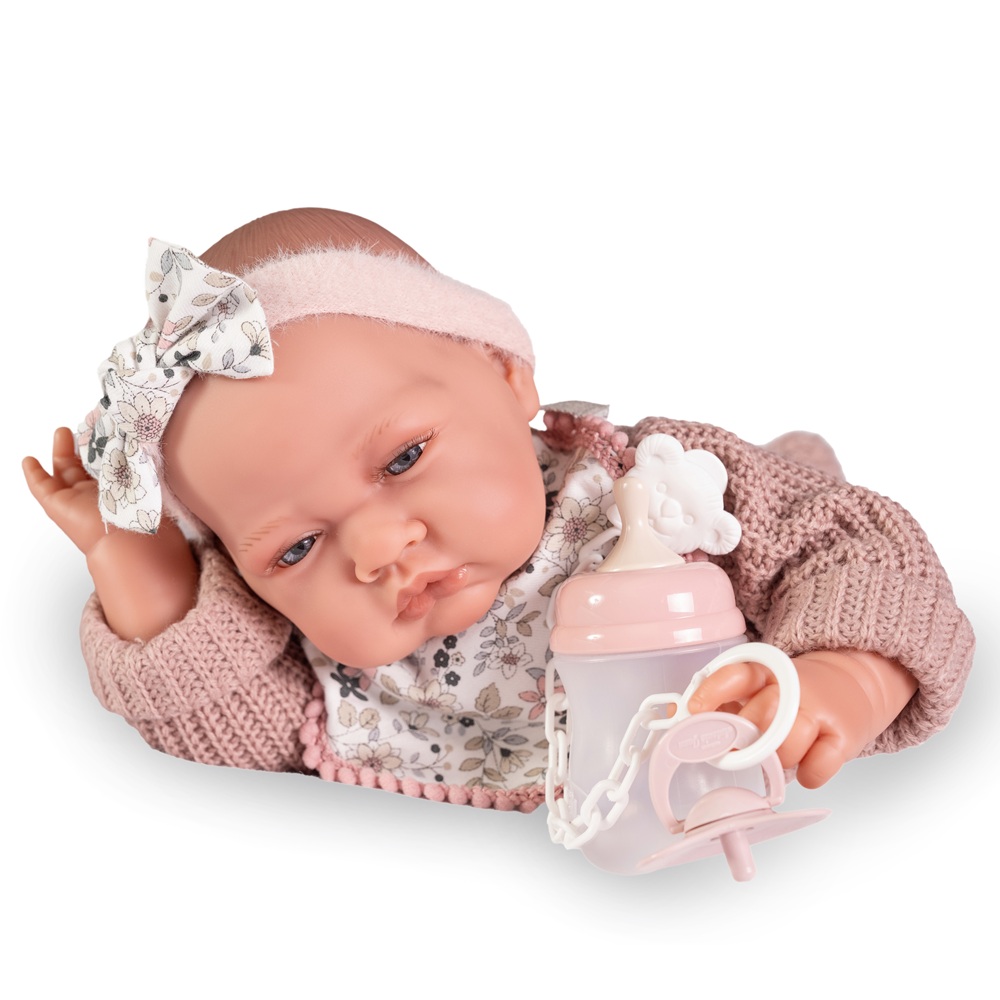 Recién Nacida Lua Bolitas con Babero Recién Nacida Lua Bolitas con Babero