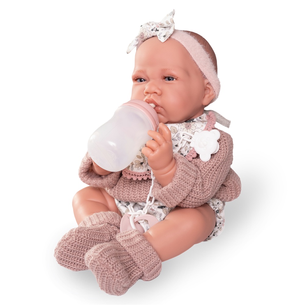 Recién Nacida Lua Bolitas con Babero Recién Nacida Lua Bolitas con Babero