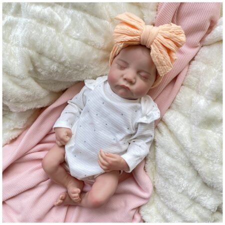 Bebe Reborn Leia Recién Nacida Vinilo 45 cm