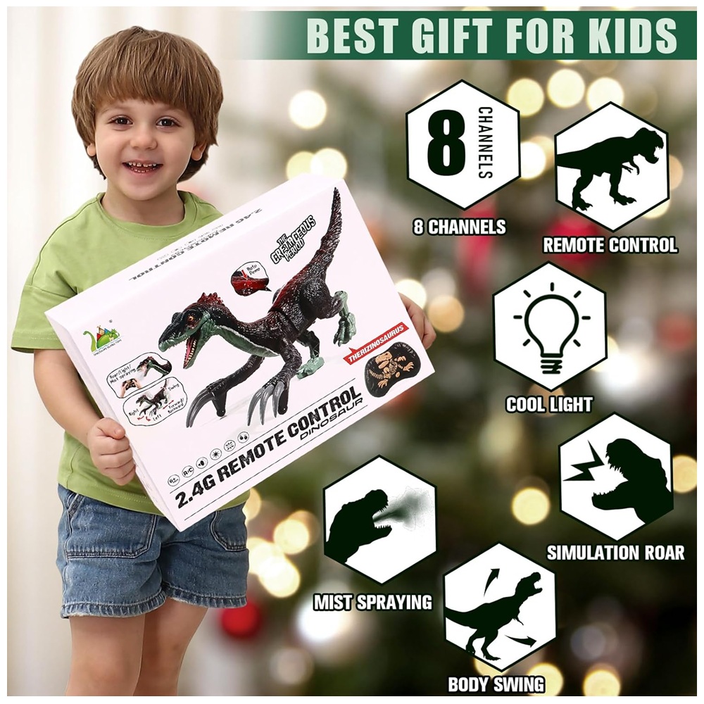 Therizinosaurus a Control Remoto, Luces y Sonidos Therizinosaurus a Control Remoto, Luces y Sonidos