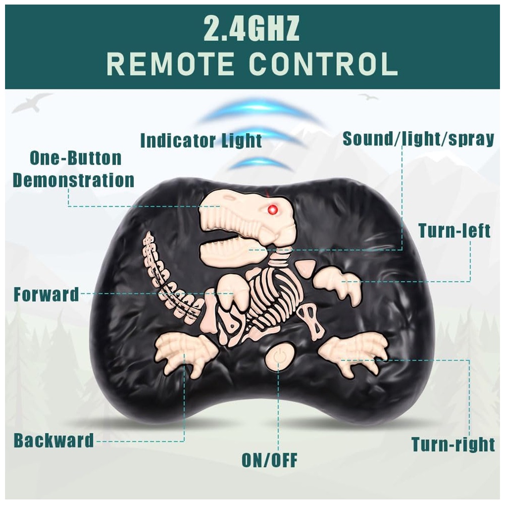 Therizinosaurus a Control Remoto, Luces y Sonidos Therizinosaurus a Control Remoto, Luces y Sonidos