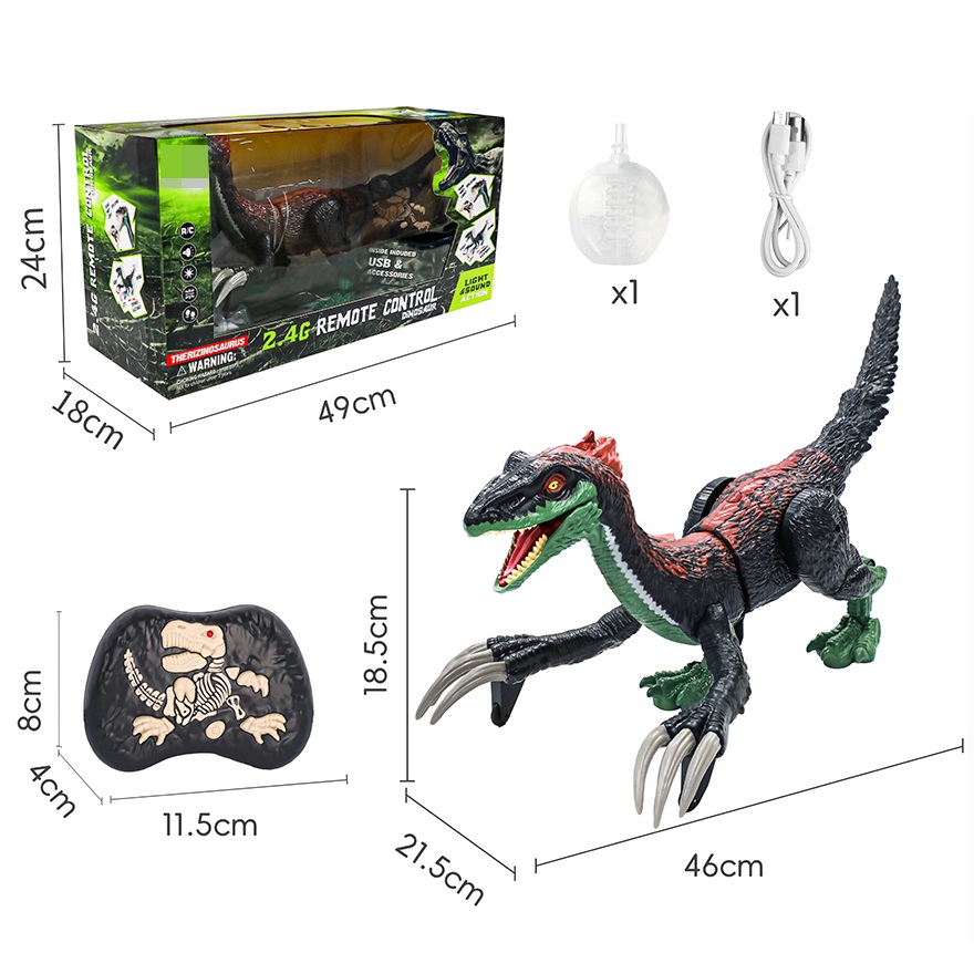 Therizinosaurus a Control Remoto, Luces y Sonidos Therizinosaurus a Control Remoto, Luces y Sonidos