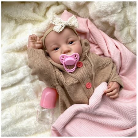 Bebe Reborn Leia Recién Nacida Vinilo 45 cm