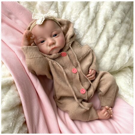 Bebe Reborn Leia Recién Nacida Vinilo 45 cm