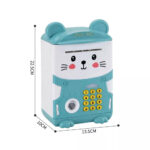 Alcancía Electrónica Celeste con Huella Digital YL008-CELESTE-PORTADA