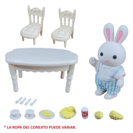 Set Juego de Comedor Conejitos Ternurines Set Juego de Comedor Conejitos Ternurines