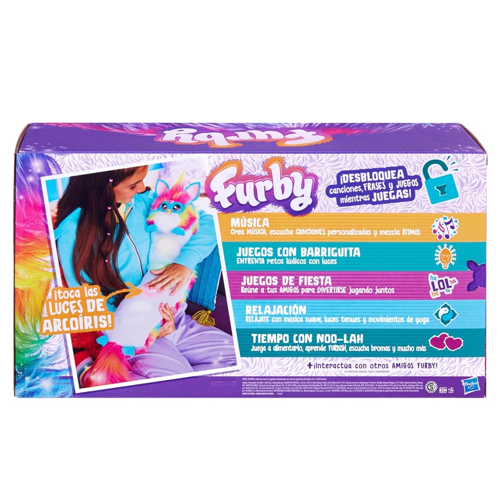 Furby Interactivo DJ Furby Rainbow Arcoiris Furby Interactivo DJ Furby Rainbow Arcoiris
