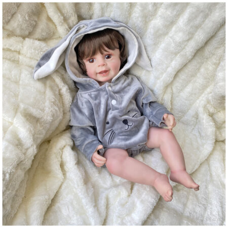 Bebe Reborn Liam Recién Nacido Vinilo 55 cm