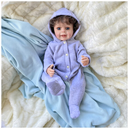 Bebe Reborn Liam Recién Nacido Vinilo 55 cm