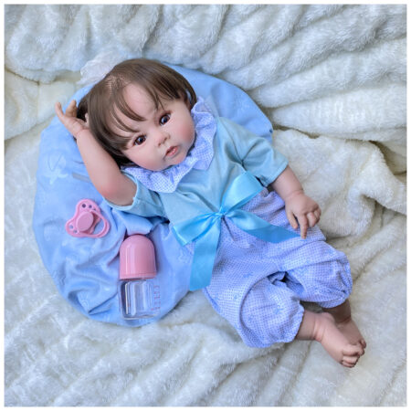 Bebe Reborn Raven Recién Nacida Vinilo 45 cm