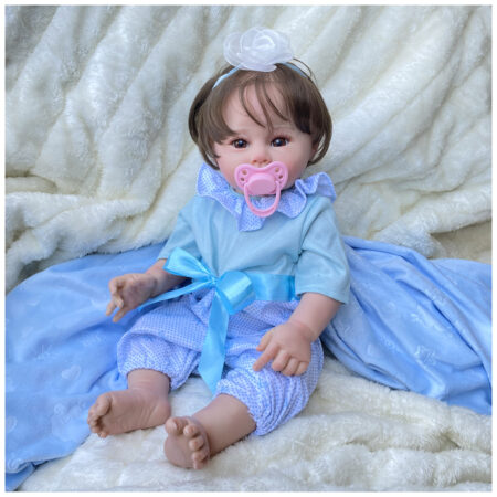 Bebe Reborn Raven Recién Nacida Vinilo 45 cm