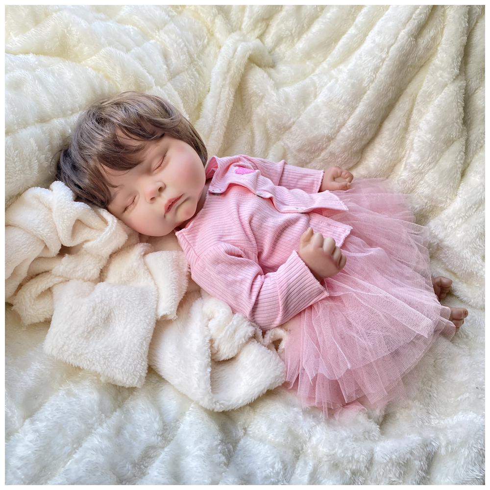 Bebe Reborn Peaches Recién Nacida Vinilo 55 cm Bebe Reborn Peaches Recién Nacida Vinilo 55 cm