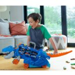 Pista Hot Wheels Super Remolque Transportador T-Rex hw-trex-transportador-portada