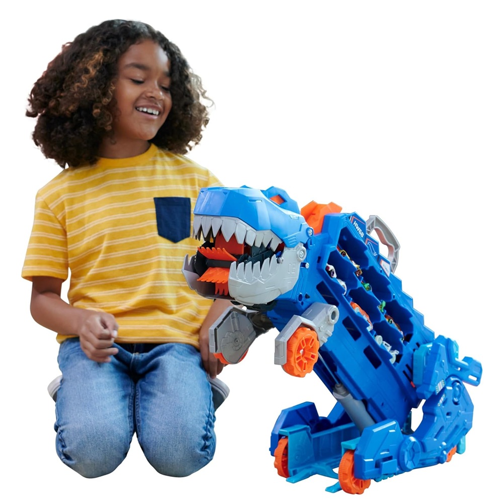Pista Hot Wheels Super Remolque Transportador T-Rex Pista Hot Wheels Super Remolque Transportador T-Rex