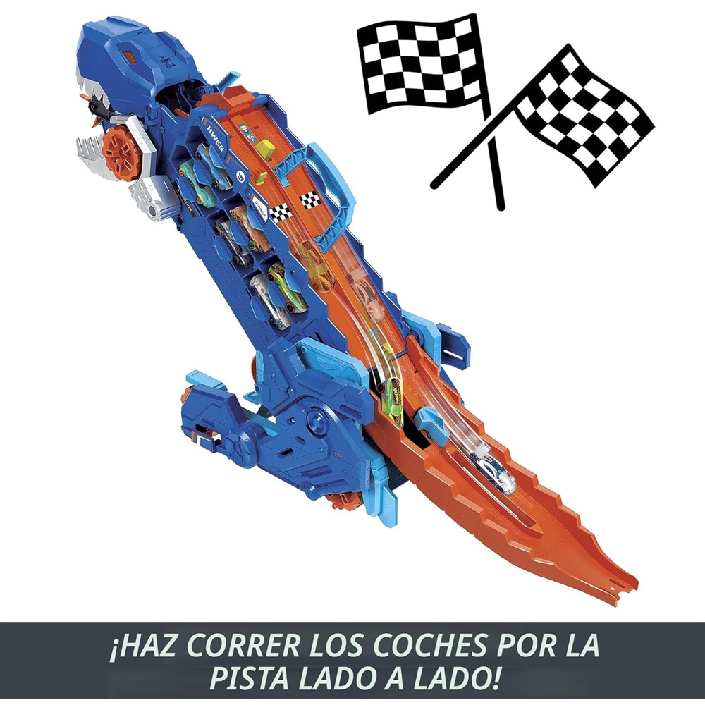 Pista Hot Wheels Super Remolque Transportador T-Rex Pista Hot Wheels Super Remolque Transportador T-Rex