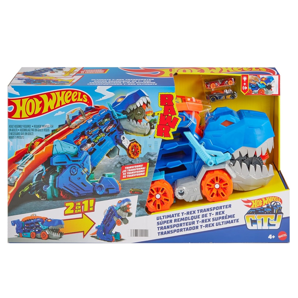 Pista Hot Wheels Super Remolque Transportador T-Rex Pista Hot Wheels Super Remolque Transportador T-Rex