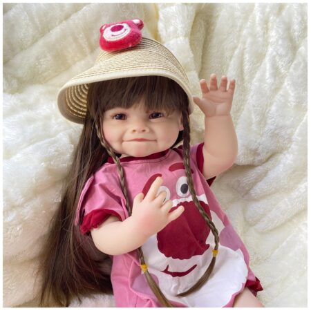 Muñeca Reborn Raya Traje Lotso Vinilo 55 cm Muñeca Reborn Raya Traje Lotso Vinilo 55 cm