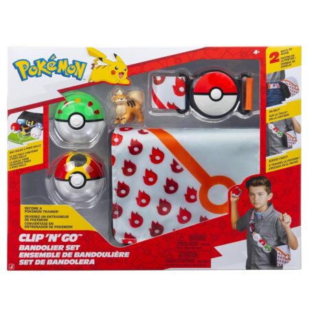 Pokemon Set Bandolera Clip n' Go Growlithe