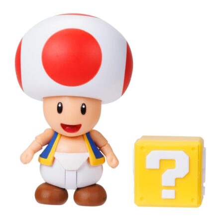 Super Mario – Toad con Bloque (10 cm)