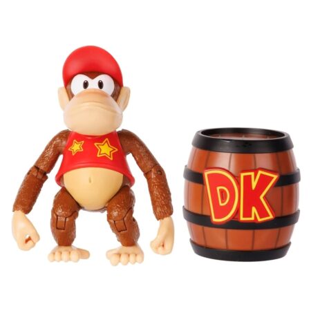 Nintendo Figura Diddy Kong con Barril (10 cm) Nintendo Figura Diddy Kong con Barril (10 cm)