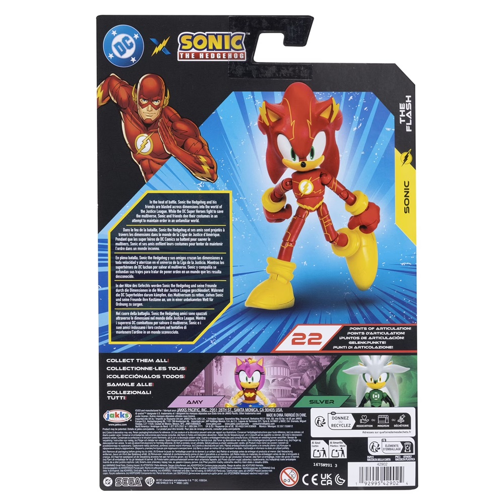DC x Sonic – Figura Flash Sonic (13 cm) DC x Sonic – Figura Flash Sonic (13 cm)