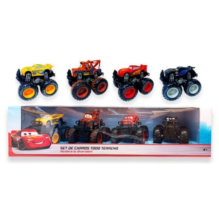 Cars Pack x4 Monsters Trucks a Friccion Cars Pack x4 Monsters Trucks a Friccion