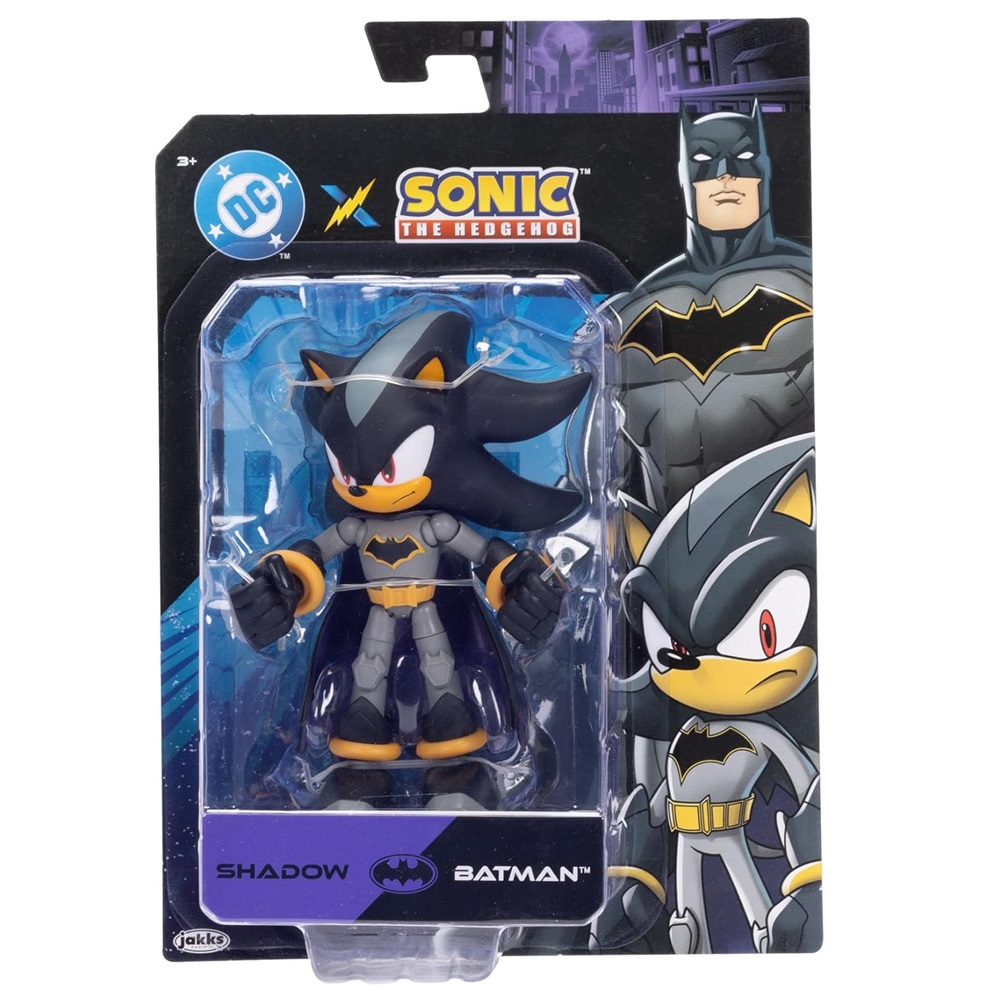 DC x Sonic – Figura Shadow Batman (13 cm) DC x Sonic – Figura Shadow Batman (13 cm)