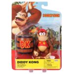 Nintendo Figura Diddy Kong con Barril (10 cm)
