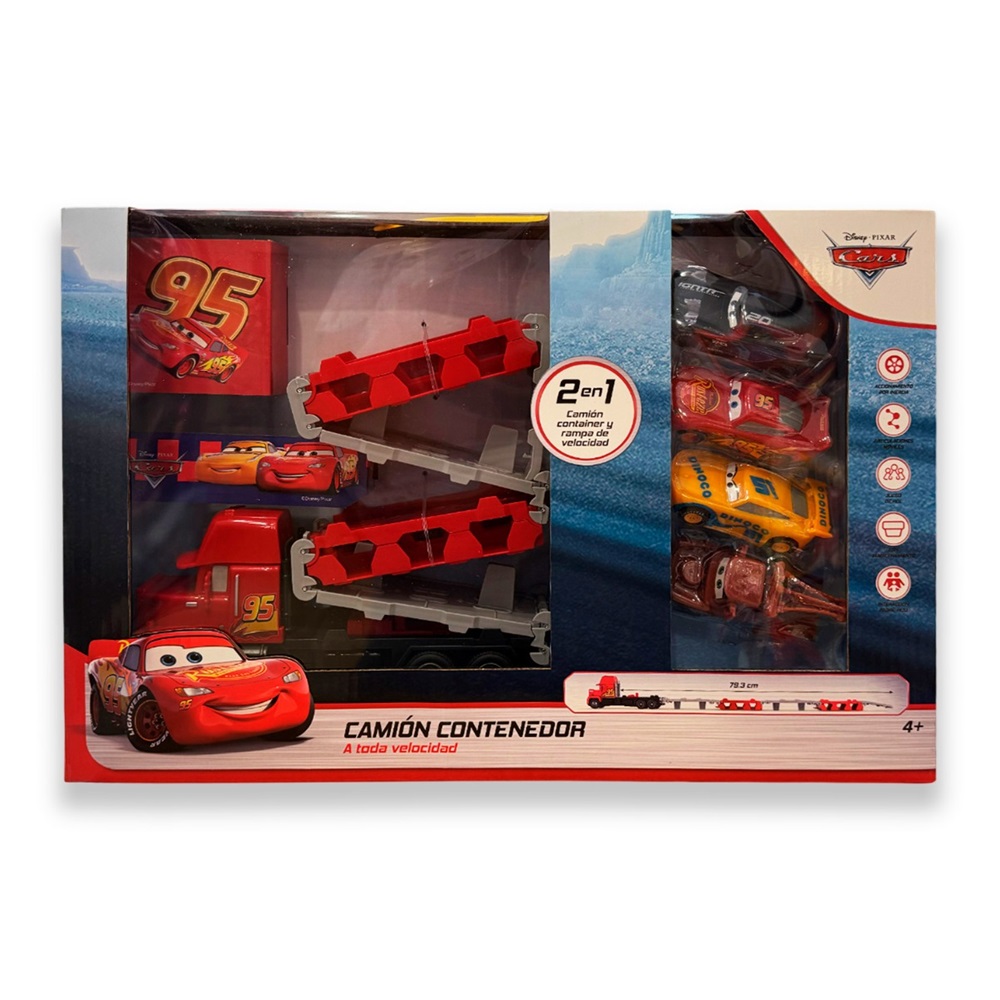 Cars Mack Camion Transportador +4 Carros Cars Mack Camion Transportador +4 Carros
