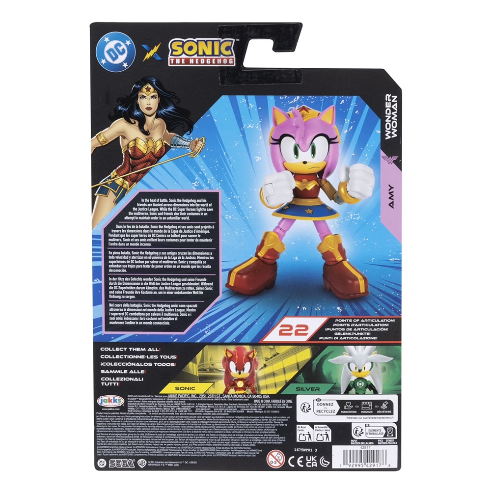 DC x Sonic – Figura Amy Wonder Woman (13 cm) DC x Sonic – Figura Amy Wonder Woman (13 cm)