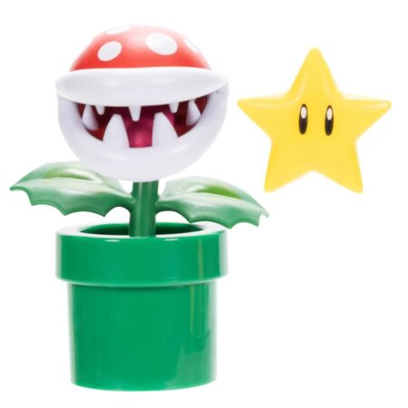 Super Mario – Planta Piraña con Estrella (10 cm)