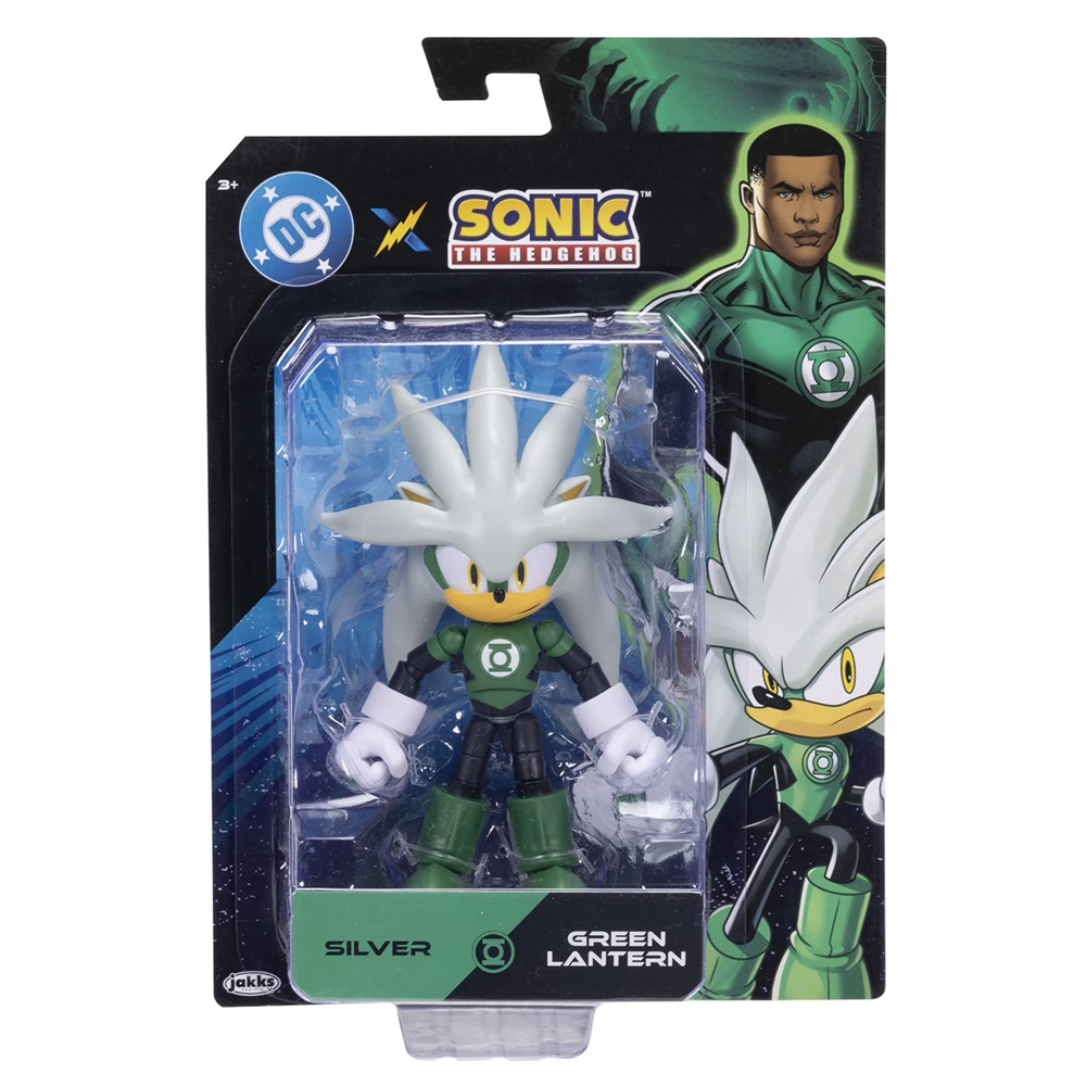 DC x Sonic – Figura Silver Green Lantern (13 cm) DC x Sonic – Figura Silver Green Lantern (13 cm)