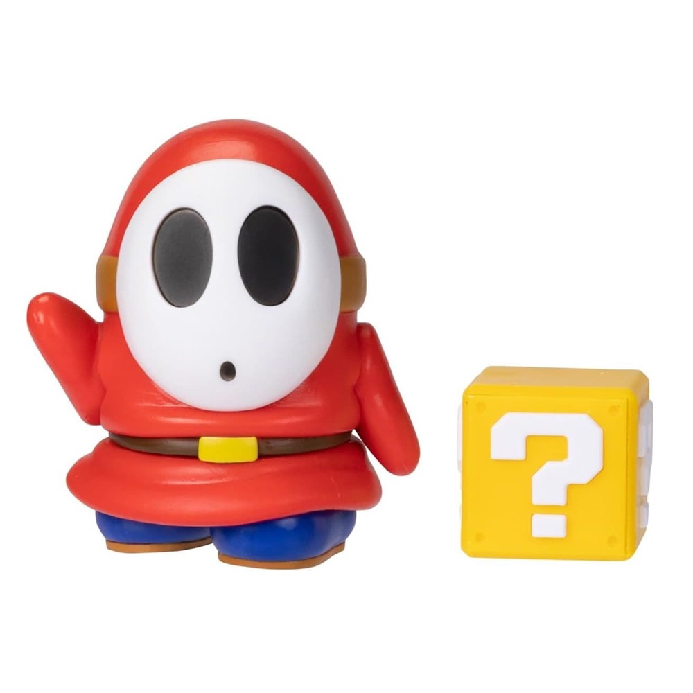 Super Mario – Shy Guy Rojo con Bloque (10 cm) Super Mario – Shy Guy Rojo con Bloque (10 cm)