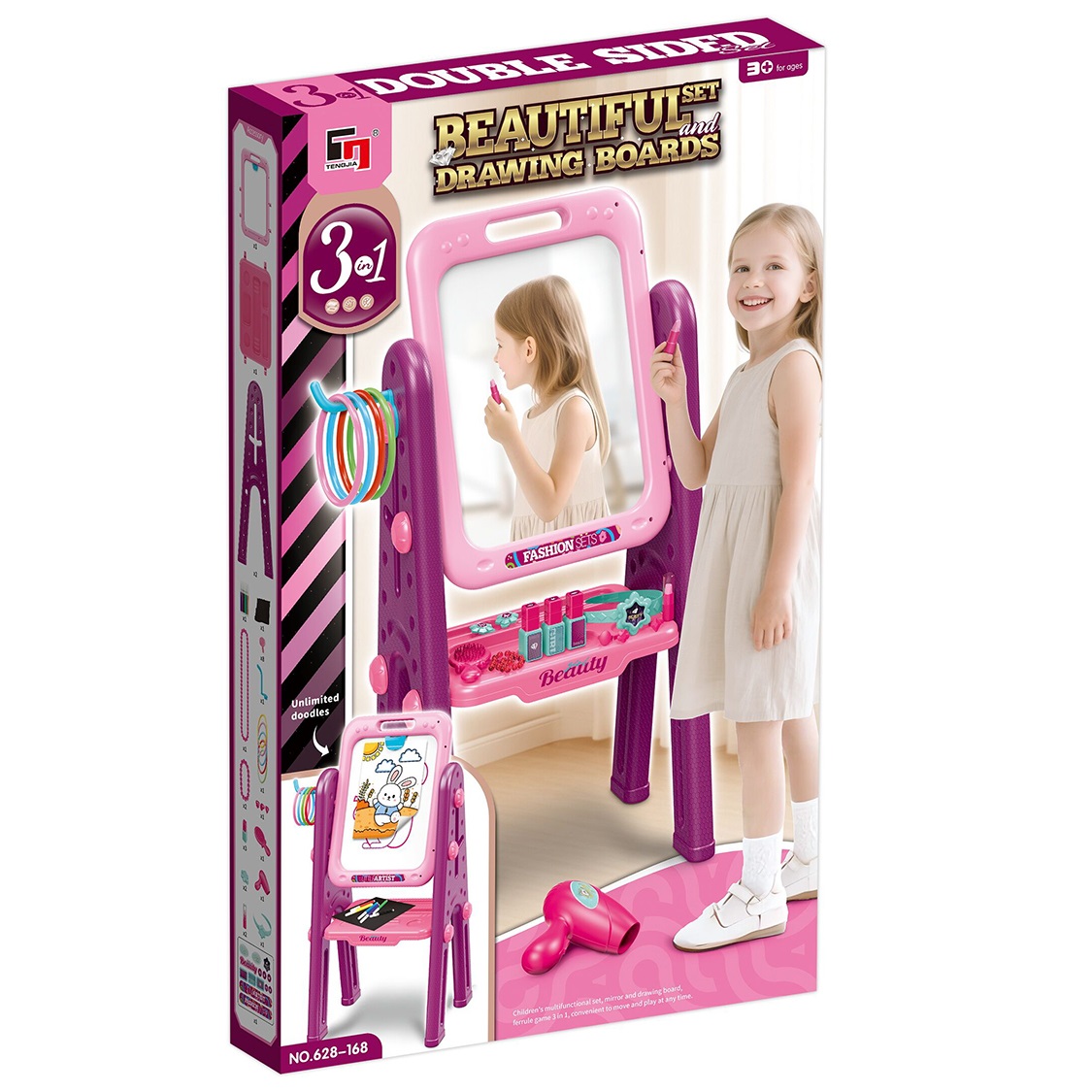 Tocador para Niñas 2 en 1 con Pizarra y Accesorios Tocador para Niñas 2 en 1 con Pizarra y Accesorios