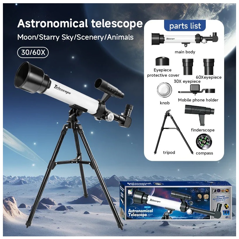 Telescopio Astronómico con Trípode y Accesorios Telescopio Astronómico con Trípode y Accesorios