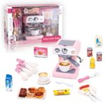 Cafetera Rosada Deluxe con Accesorios
