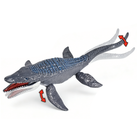 Dino-X Mosasaurus con Luz y Sonido 35 cm