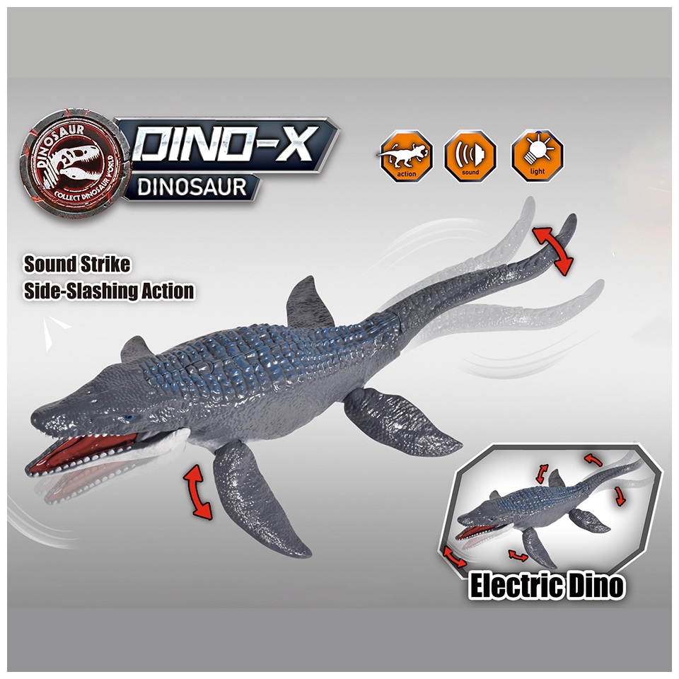 Dino-X Mosasaurus con Luz y Sonido 35 cm Dino-X Mosasaurus con Luz y Sonido 35 cm