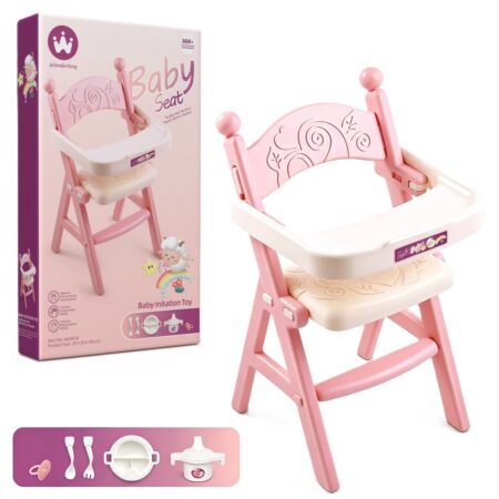 Silla para Comer para Muñecas con Accesorios