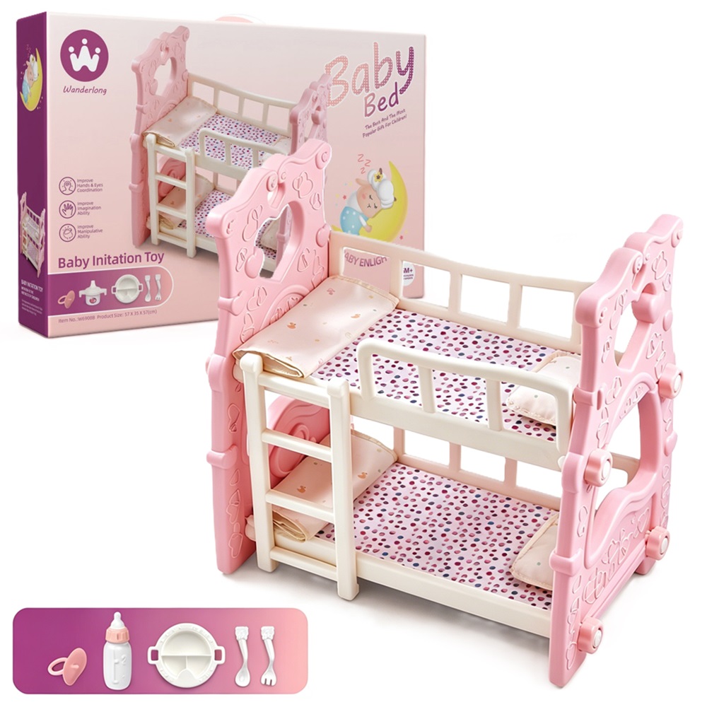 Cuna Camarote para Muñecas con Accesorios Cuna Camarote para Muñecas con Accesorios