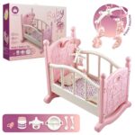 Cuna para Muñecas con Accesorios