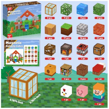 Bloques Magnéticos de Construcción 100 pcs
