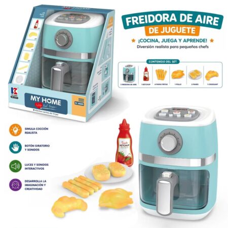 Freidora de Aire de Juguete con Luces y Sonidos