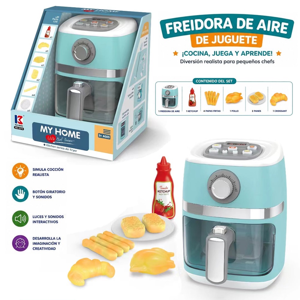 Freidora de Aire de Juguete con Luces y Sonidos Freidora de Aire de Juguete con Luces y Sonidos